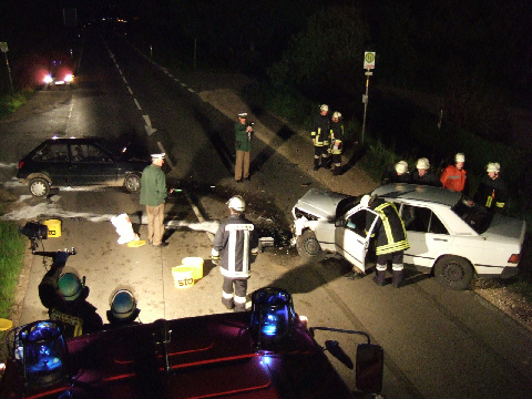 Ausleuchtung der Unfallstelle