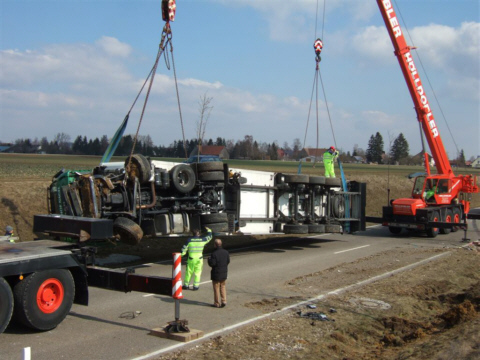 Bergung des Lkw