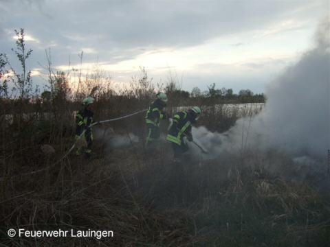 Ablöschen des Flächenbrandes