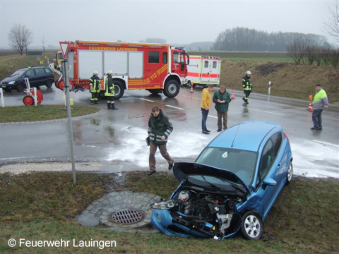 Beschädigtes Unfallfahrzeug