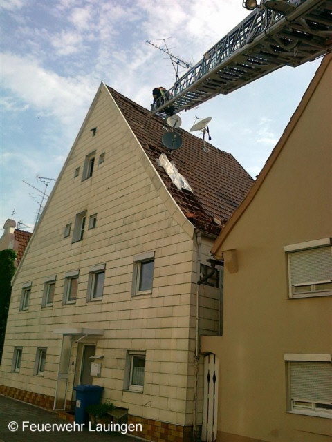 Sicherungsmaßnahmen am Kamin