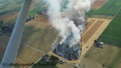 Flächenbrand aus Sicht der Luftbeobachter