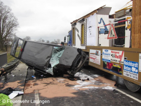 verunfallte Fahrzeuge