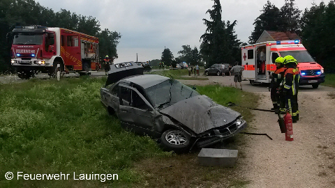 Beschädigtes Unfallfahrzeug