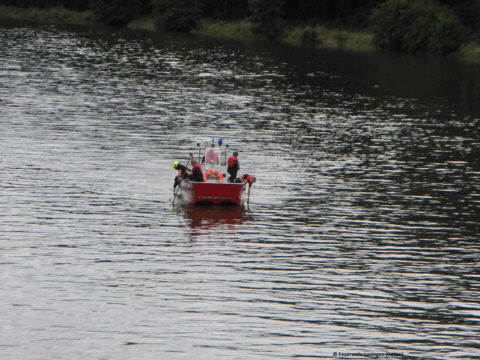 Einsatz der Rettungstaucher auf der Donau